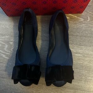 Tory Burch Viola Velvet Ballet Flats